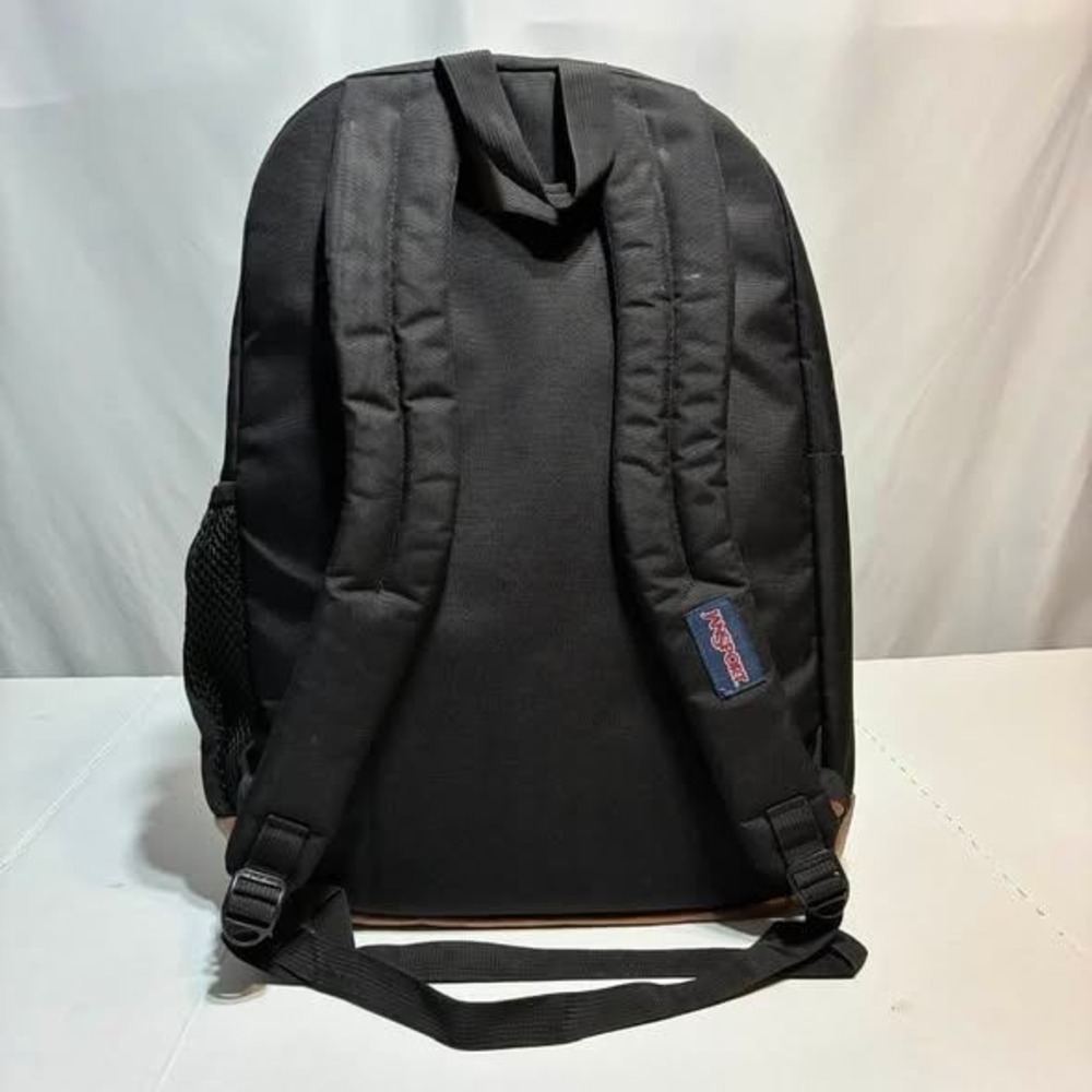 JanSport Backpack Black Brown Unisex 34L Cool Student Laptop School College - Picture 4 of 16